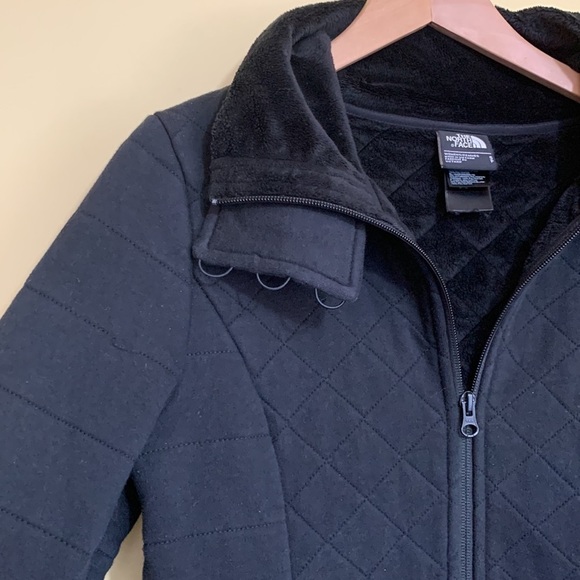 The North Face | Black Caroluna Quilted Raschel Oso Fleece Lined Zip Jacket S - Picture 7 of 17